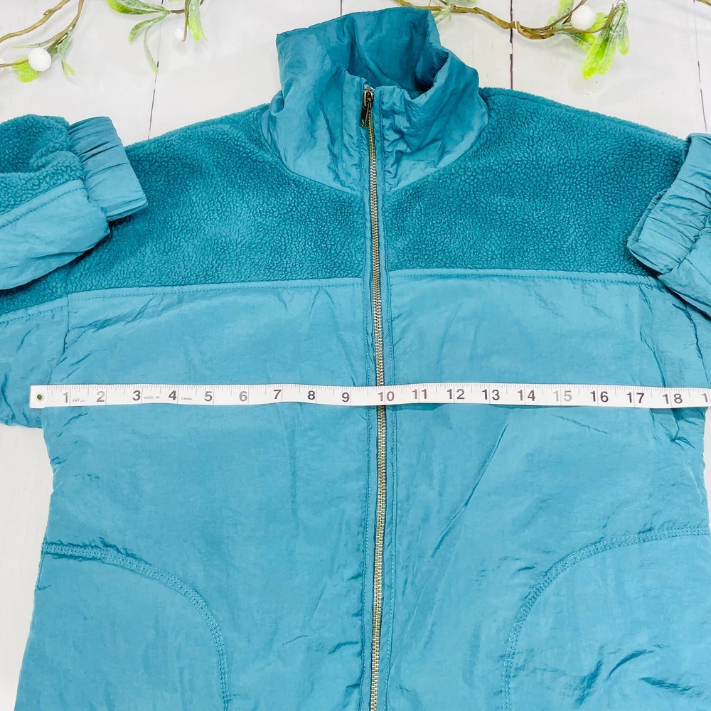 Wild Fable Teal Zip Up Light Puff Jacket - XS - Picture 9 of 11